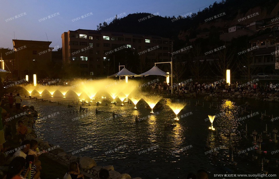 Arusha延安安塞人民公园音乐喷泉