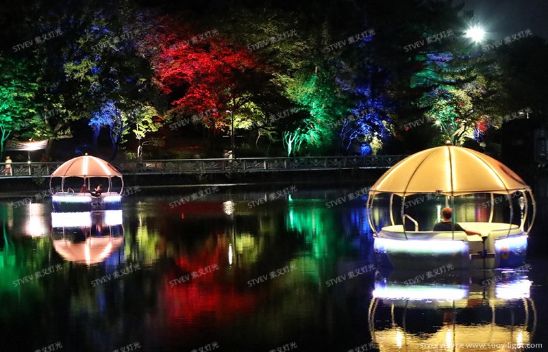 Arusha泛湖小船两岸亮化